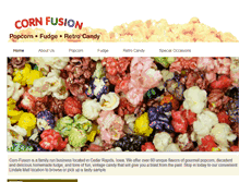 Tablet Screenshot of corn-fusionpopcorn.com